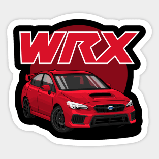 wrx red Sticker